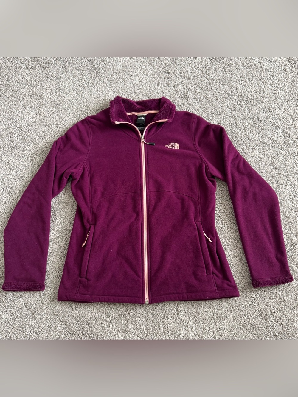 The North Face Women’s Full Zip Fleece Jacket Purple Size Large